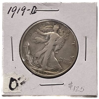 1919-D Walking Liberty Half Dollar