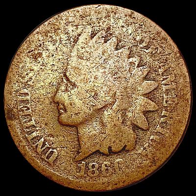 1866 Indian Head Cent NICELY CIRCULATED