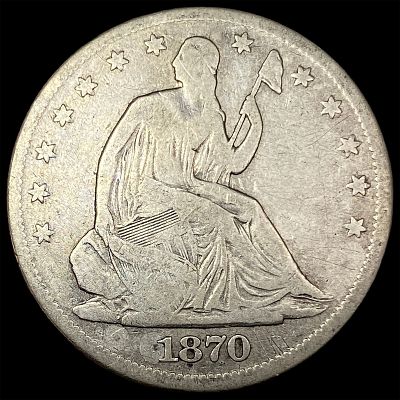 1870 Seated Liberty Half Dollar NICELY CIRCULATED