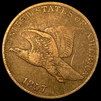 1857 Copper-Nickel Flying Eagle Cent LIGHTLY CIRCULATED