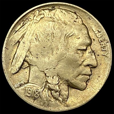1918-D Buffalo Nickel HIGH GRADE