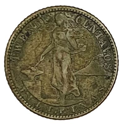 1919S Phiippines 20 Centavos