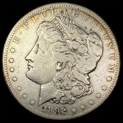 1892-CC Silver Morgan Dollar LIGHTLY CIRCULATED