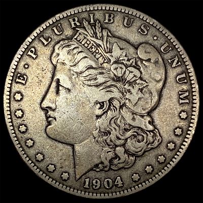 1904-S Silver Morgan Dollar LIGHTLY CIRCULATED