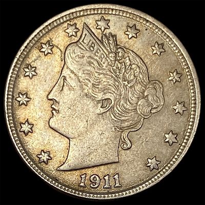1911 Liberty Head Nickel CLOSELY UNCIRCULATED