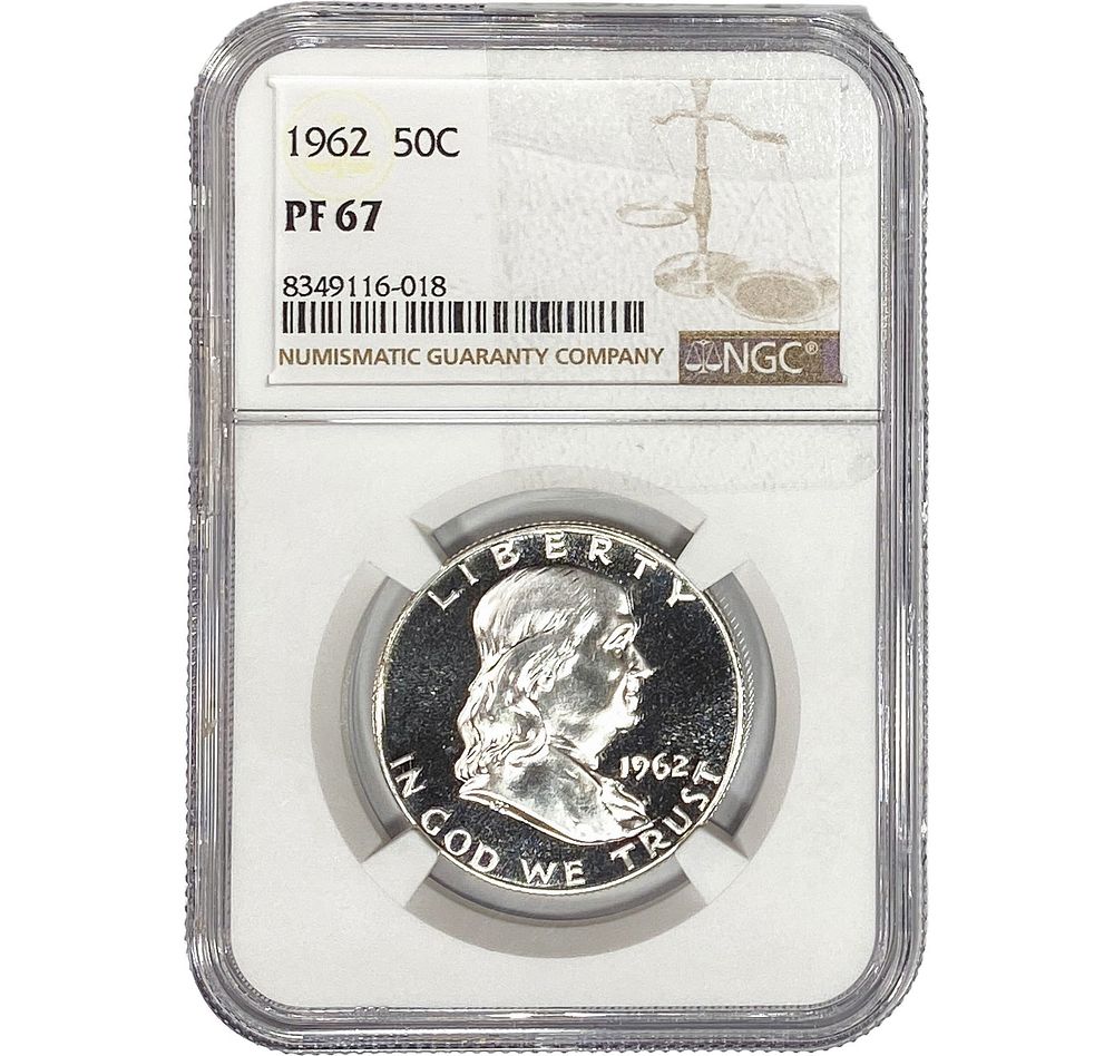 1962 Franklin Half Dollar NGC PF67