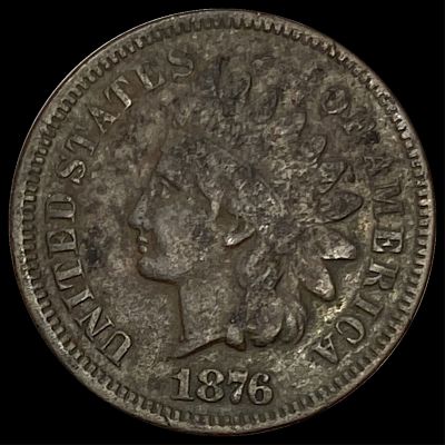 1876 Indian Head Cent NICELY CIRCULATED