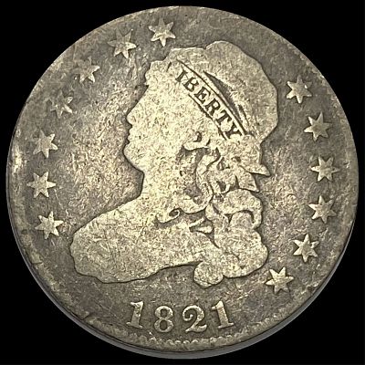 1821 Capped Bust Silver Quarter NICELY CIRCULATED
