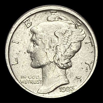 1923-S Silver Mercury Dime CLOSELY UNCIRCULATED