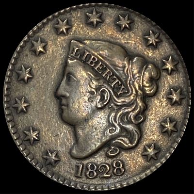 1828 Coronet Head Large Cent CLOSELY UNCIRCULATED