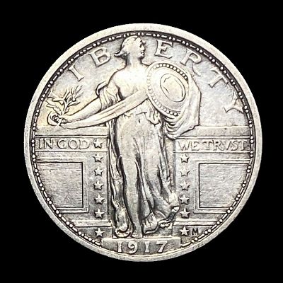 1917 Type 1 Standing Liberty Quarter LIGHTLY CIRCULATED