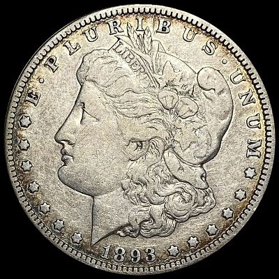 1893-O Silver Morgan Dollar NEARLY UNCIRCULATED