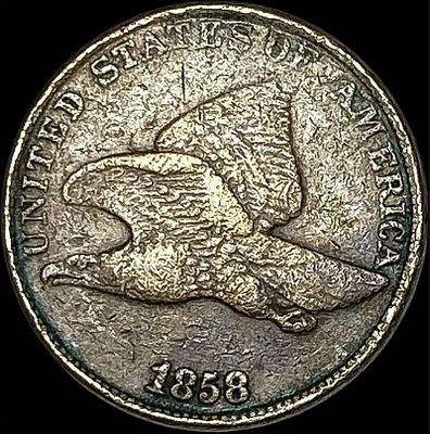 1858 Copper-Nickel Flying Eagle Cent LIGHTLY CIRCULATED