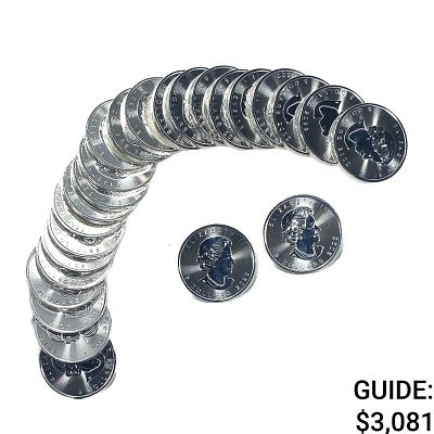 [25 Coins] 2022 Canada 1oz SIlver $5 Roll