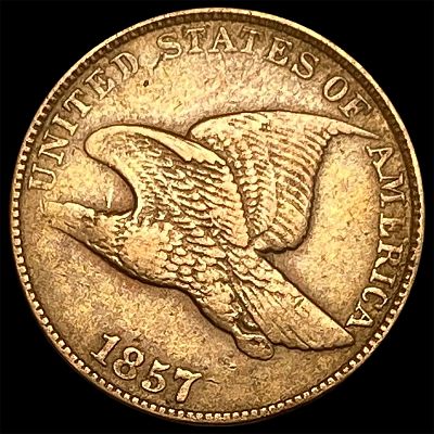 1857 Flying Eagle Cent NEARLY UNCIRCULATED