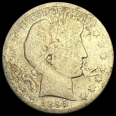 1895-S Silver Barber Half Dollar NICELY CIRCULATED. 1895-S Silver Barber Half Dollar NICELY 