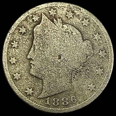 1886 Liberty Head Nickel NICELY CIRCULATED