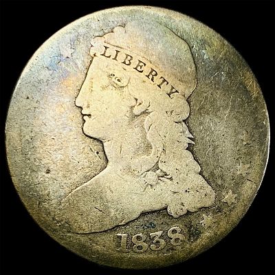 1838 Capped Bust Half Dollar NICELY CIRCULATED. 1838 Capped Bust Half Dollar NICELY CIRCULATED