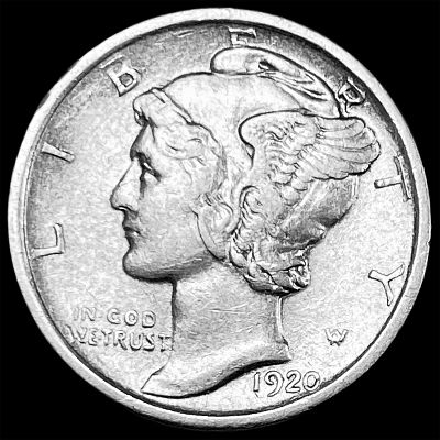 1920-D Mercury Dime CLOSELY UNCIRCULATED