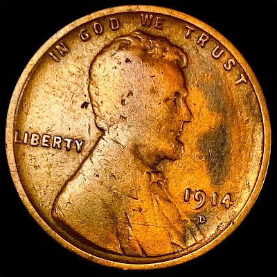 1914-D Lincoln Wheat Cent NICELY CIRCULATED