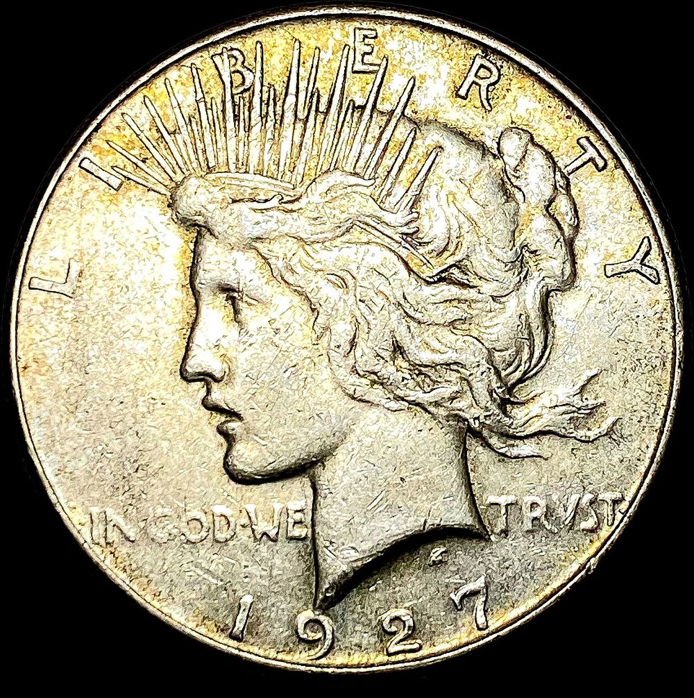 1927-S Silver Peace Dollar NEARLY UNCIRCULATED