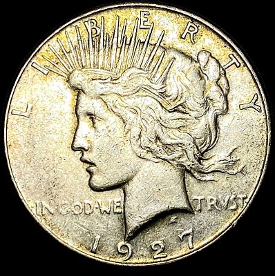 1927-S Silver Peace Dollar NEARLY UNCIRCULATED