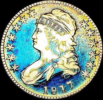 1817 Capped Bust Half Dollar NEARLY UNCIRCULATED