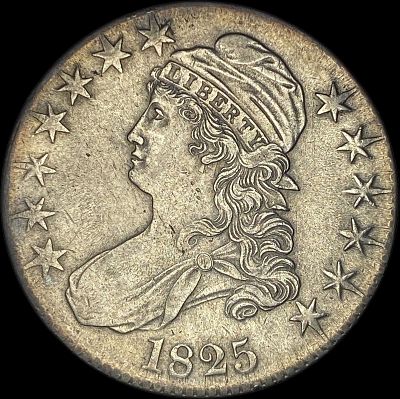1825 Capped Bust Half Dollar CLOSELY UNCIRCULATED