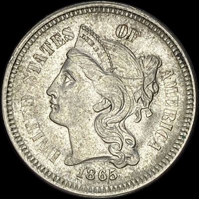 1865 Nickel Three-Cent Piece UNCIRCULATED