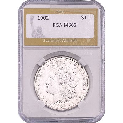 1902 Morgan Silver Dollar PGA MS62