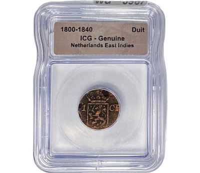 1800-1840 Netherlands East Indies Duit ICG Genuine
