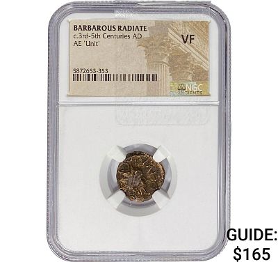Barbarous Radiate c.3rd-5th Centuries AD AE 'Unit' NGC VF