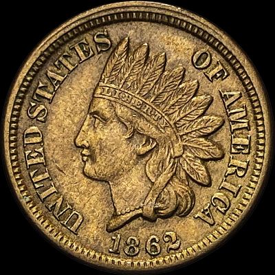 1862 Indian Head Cent CLOSELY UNCIRCULATED