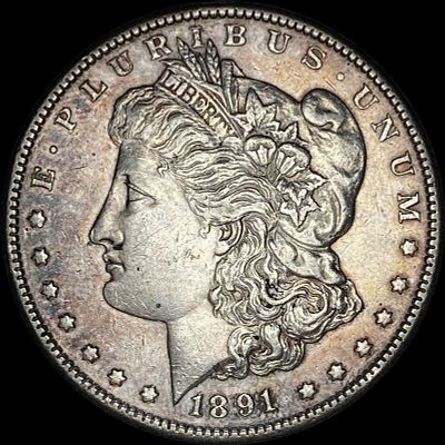 1891-S Silver Morgan Dollar CLOSELY UNCIRCULATED