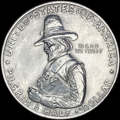 1920 Silver Pilgrim Half Dollar CHOICE AU