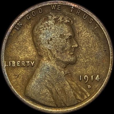 1914-D Lincoln Wheat Cent NICELY CIRCULATED