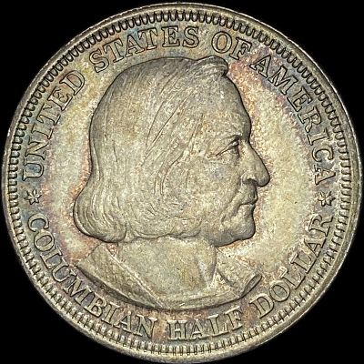 1893 Silver Columbian Expo Half Dollar CHOICE BU