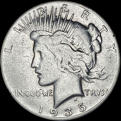 1935-S Silver Peace Dollar NEARLY UNCIRCULATED