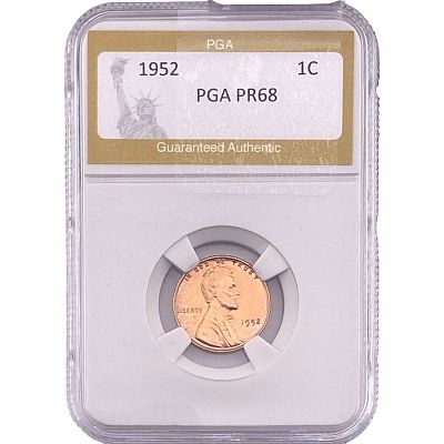 1952 Wheat Cent PGA PR68