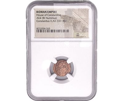 Roman House of Constantine AE4 BI Nummus NGC