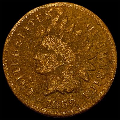 1869 Indian Head Cent NICELY CIRCULATED