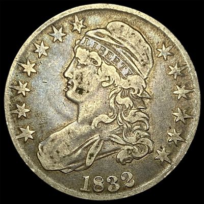 1832 Capped Bust Half Dollar ABOUT UNCIRCULATED. 1832 Capped Bust Half Dollar ABOUT UNCIRCULATED