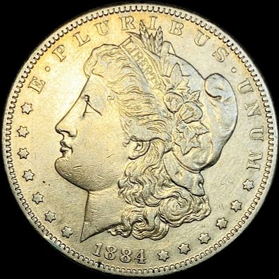 1884-S Silver Morgan Dollar NEARLY UNCIRCULATED. 1884-S Silver Morgan Dollar NEARLY UNCIRCULATED