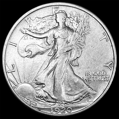 1920 Walking Liberty Half Dollar CLOSELY UNCIRCULATED. 1920 Walking Liberty Half Dollar CLOSELY 