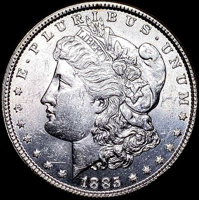 1885 Silver Morgan Dollar NEARLY UNCIRCULATED