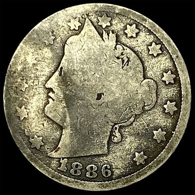1886 Liberty Head Nickel NICELY CIRCULATED