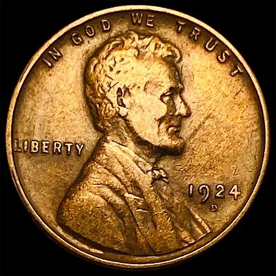1924-D Lincoln Wheat Cent NEARLY UNCIRCULATED