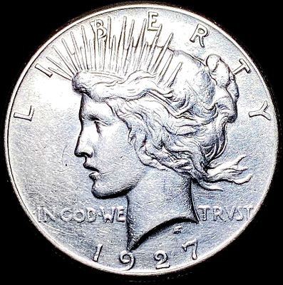 1927 Silver Peace Dollar CLOSELY UNCIRCULATED