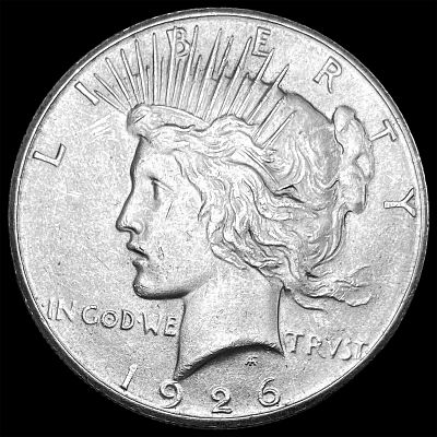 1926-S Silver Peace Dollar CHOICE AU