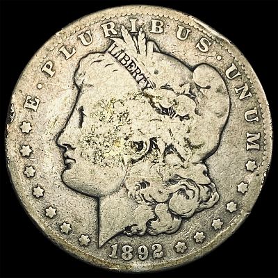 1892-CC Silver Morgan Dollar LIGHTLY CIRCULATED. 1892-CC Silver Morgan Dollar LIGHTLY CIRCULATED